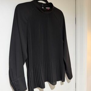 Vince Camuto High Neck Pleated Women's Top - Size L